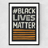 Black Lives Matter Narrow Black Frame