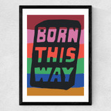 Born This Way Medium Black Frame