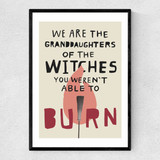 Granddaughters of Witches Narrow Black Frame