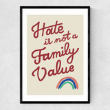 Not a Family Value Narrow Black Frame