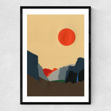 Yosemite Valley Narrow Black Frame