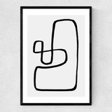 Wanderdraw III by Rafael Farias Narrow Black Frame