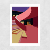 Tate Modern Stairs by Oshe POP! Unframed Print