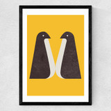 Penguin by In House Medium Black Frame