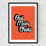 Oui Mon Cheri Narrow Black Frame