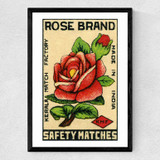 Rose Brand Matchbox Medium Black Frame