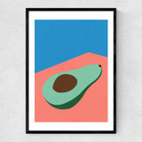Avocado On The Table Narrow Black Frame