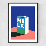 Milk Narrow Black Frame