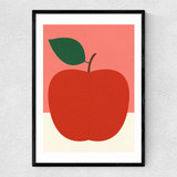 Red Apple II Narrow Black Frame