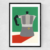 Espresso Italiano Narrow Black Frame