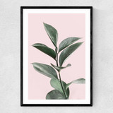 Foliage Narrow Black Frame