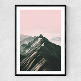 Mountain Narrow Black Frame