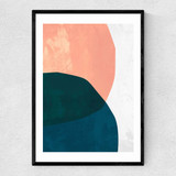Two Faces Narrow Black Frame