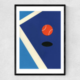 Jumping Tennis Ball Narrow Black Frame