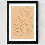 Matisse Leaves Wide Black Frame