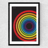 Rainbow Medium Black Frame