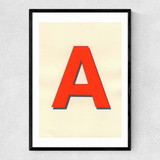 Neon Red A Narrow Black Frame