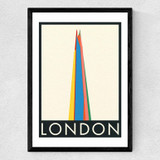 London by Rosi Feist Medium Black Frame