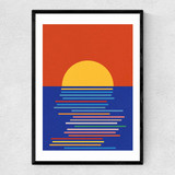 Sunset Narrow Black Frame