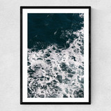 Waves and water Narrow Black Frame