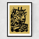 Live Brave Narrow Black Frame