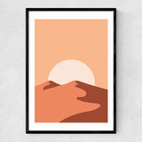 Sand Dunes Narrow Black Frame