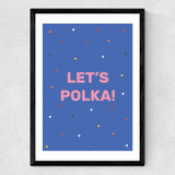 Let's Polka Medium Black Frame
