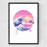 The Great Vapor Wave Narrow Black Frame
