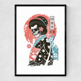 Yokai Geisha Narrow Black Frame