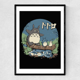Neighbours in the Wood Narrow Black Frame