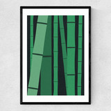 Bamboo Woods Narrow Black Frame