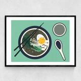 Breakfast at Mr Chan Narrow Black Frame