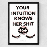 Your Intuition Medium Black Frame