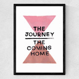 The Journey and the Coming Home Medium Black Frame