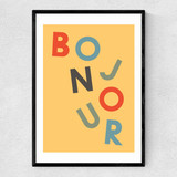 Bonjour Narrow Black Frame