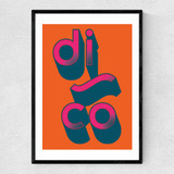 Disco by Limbo and ginger Narrow Black Frame