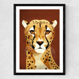 Cheetah Medium Black Frame