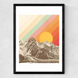 Mountainscape Medium Black Frame