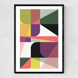 Graphic X Narrow Black Frame