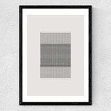 Abstract Geometric Lines Medium Black Frame