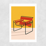 Wassily Chair Marcel Breuer Unframed Print