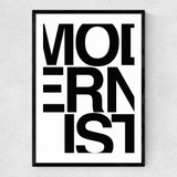 Modernist Mono Narrow Black Frame