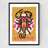 Scorpio - The Brave Narrow Black Frame