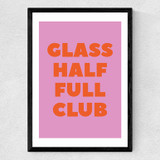 Glass Half Full Club Medium Black Frame