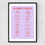Dumpling Menu (Purple)