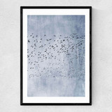 Moving On (Blue) Narrow Black Frame