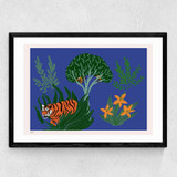 In the Jungle Medium Black Frame