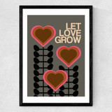 Let Love Grow Medium Black Frame
