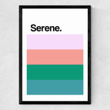 Serene EARTH Medium Black Frame