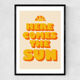 Here Comes the Sun Narrow Black Frame